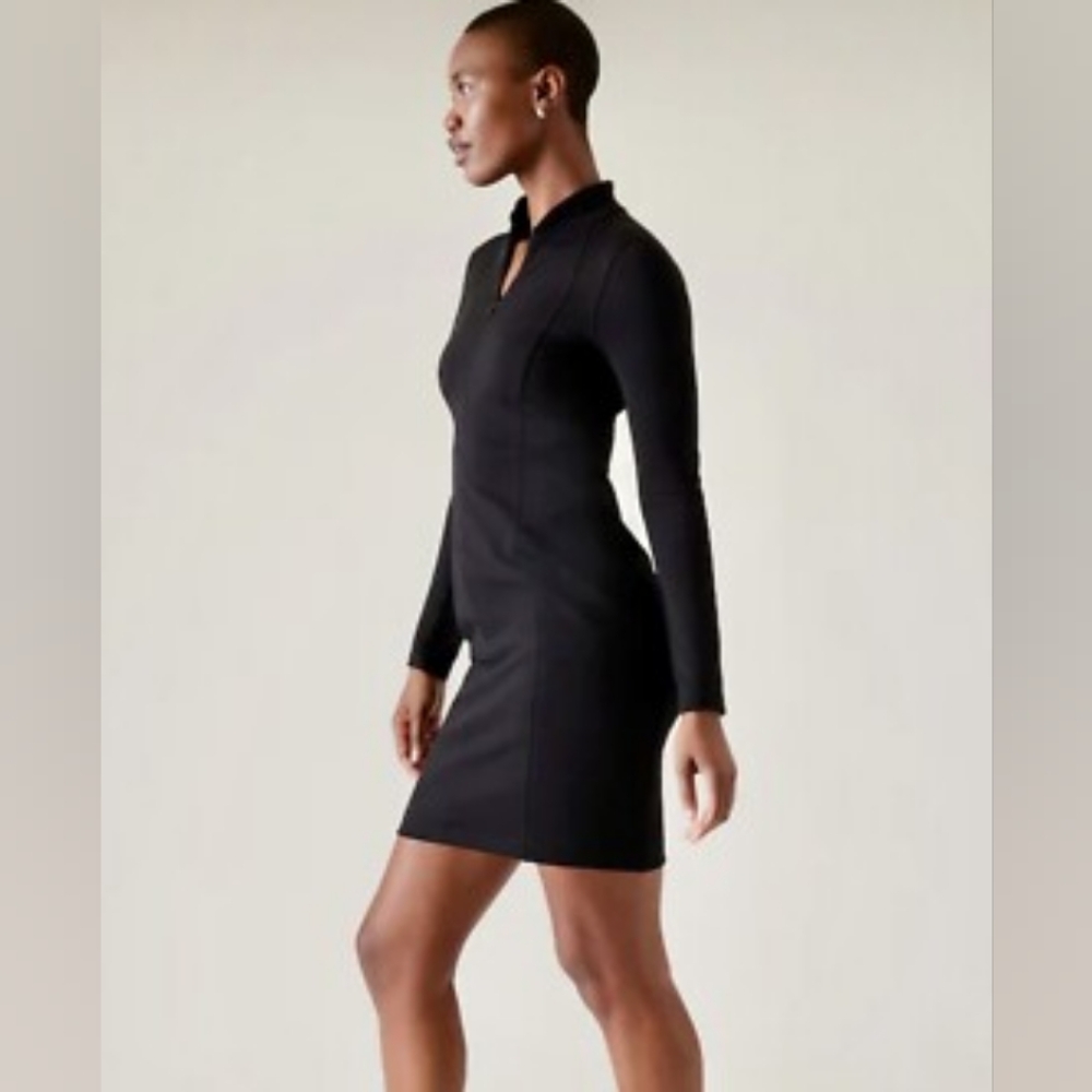 The Most Versatile Dress: Athleta Delancy Black Long Sleeve Dress S (fits XS)